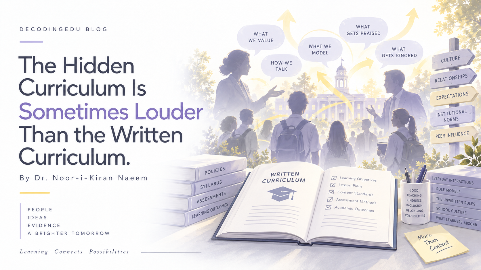 The Hidden Curriculum: What We Teach Without Knowing It